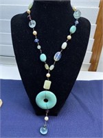 Sterling silver turquoise necklace