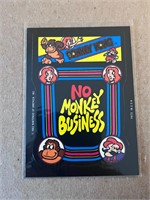 Donkey Kong 1982 Nintendo Sticker No Money Busines