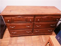 Dresser base with six drawers, 56" x 18" x 33"