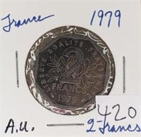 1979 France 2 Francs AU