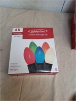 Holiday home ceramic bulb light set