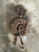 Pair of chains, 20 foot and 6 foot