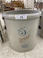 5 GALLON REDWING WITH HANDLES - GOOD SHAPE!