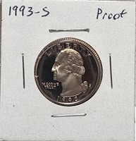1993-S Washington Quarter Copper Nickel Proof