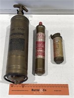 3 x Vintage Fire Extinguishers