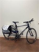 Cannondale Bike with helmet and storage bags