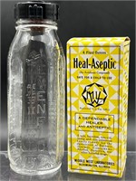 Pyrex Evenflo glass bottle & heal aseptic