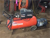 CRAFTSMAN AIR COMPRESSOR & PORTABLE AIR TANK