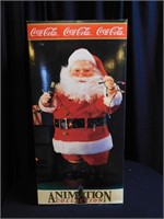 COCA-COLA ANIMATED SANTA WITH BACKDROP