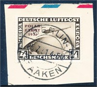 GERMANY #C42 ON PIECE USED VF