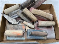 flat of masonry tools