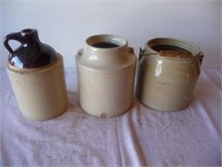 3 pottery pieces