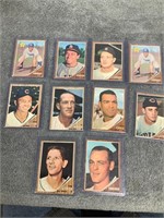 Ten 1962 Topps Cards