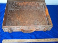 Cool Old Rusty Orange Tool Box