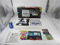 Console Super Nintendo SNES avec jeu, accessoires