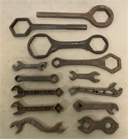 lot of 13 Wrenches,Fordson,Planet,Jr,C&D