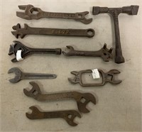 lot of 9 Equip Wrenches,JD,Sharples,others