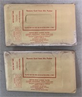 lot of 2 Motor Boat Tags in original Envelopes