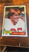 1981 Topps Dwight Clark rookie card RC