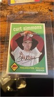 1959 Topps Baseball Curt Simmons real nice shape