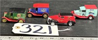 4 Matchbox Brewery Delivery Trucks