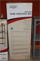 Chrome Wire Shelving Kit 6'