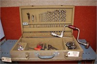 Craftsman 4240 Ratchet Drill W/ Bits & Wood Box