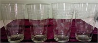 Vintage Etched Tumblers