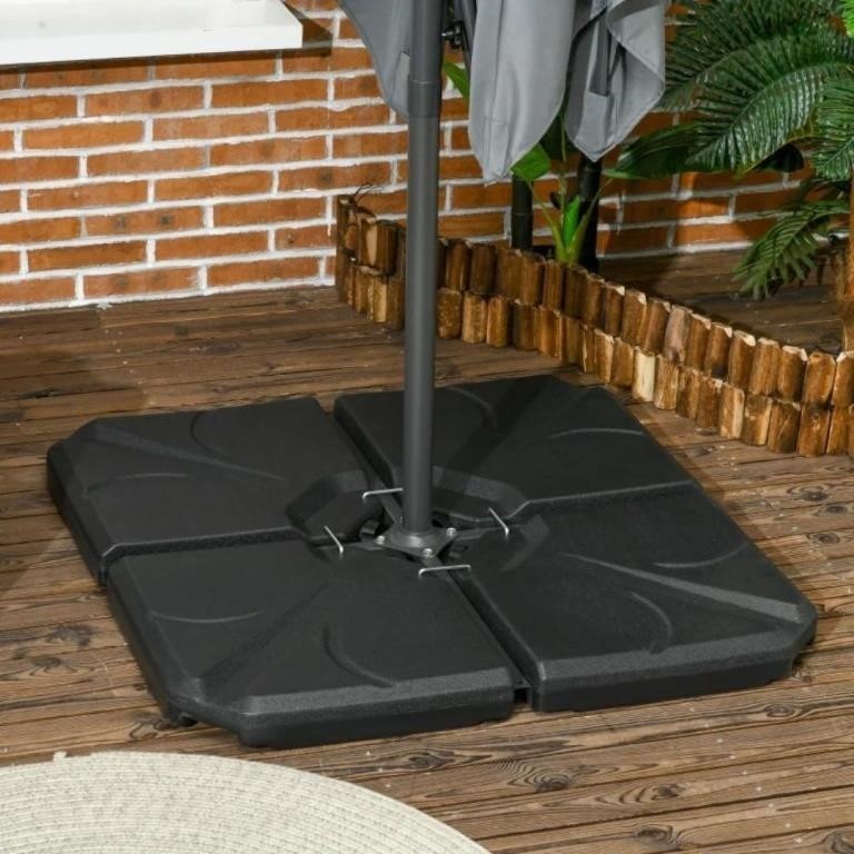 New 4 Pieces Patio Umbrella Base, Outdoor