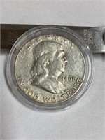 1961 Franklin silver half dollar