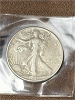 1945 P Walking Liberty Silver Half Dollar