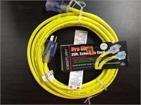 Pro Glo 25' Yellow Extension Cord