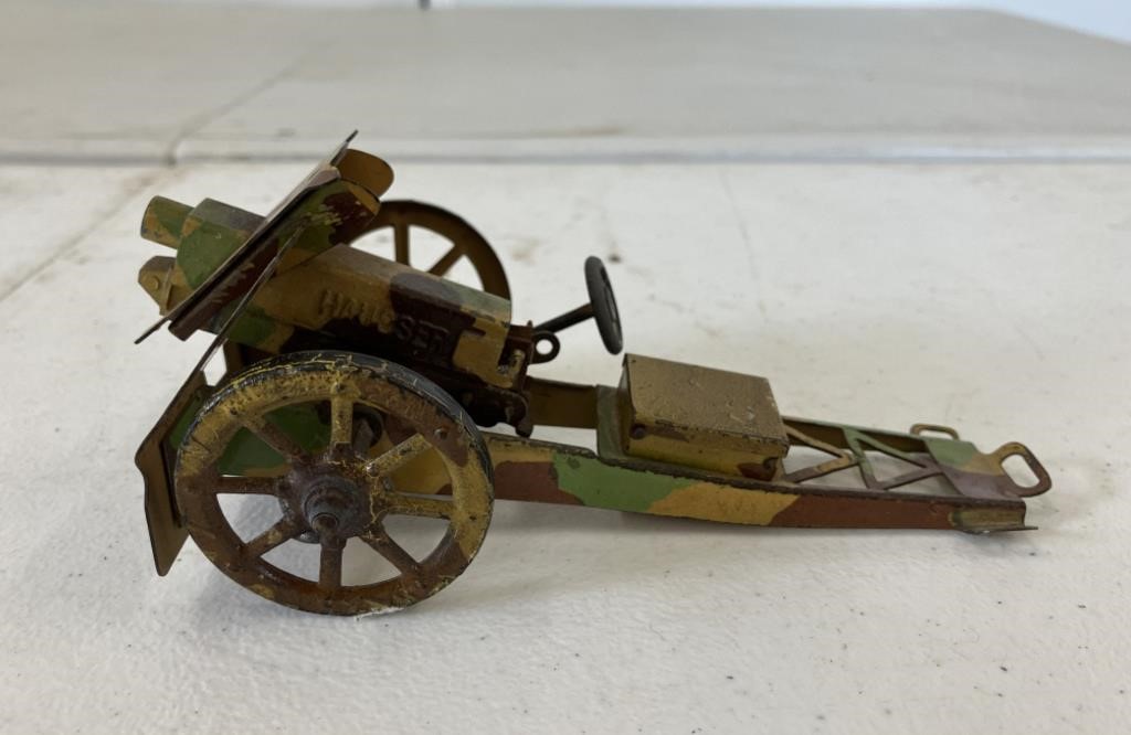 1930-40’s Hausser WWII Toy Cannon Howitzer Rare