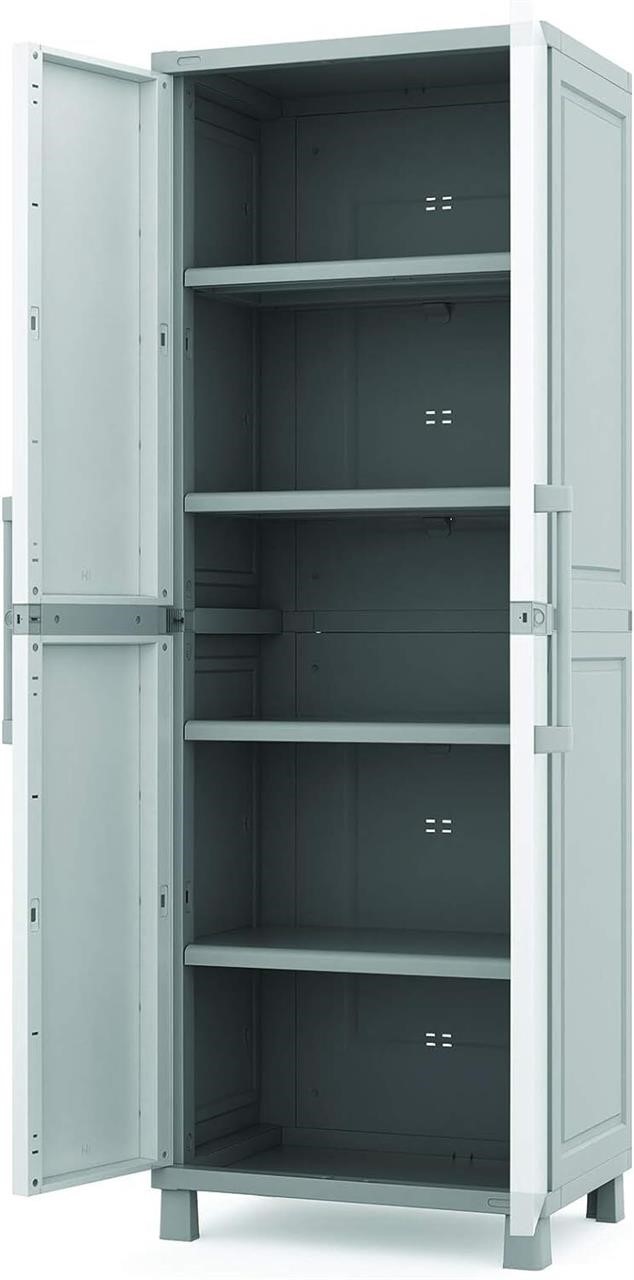 Keter Storage Cabinet  Large  White & Grey