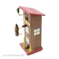 Wooden Tree Bird House Style Coin Bank