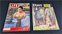 (2) Vintage Magazine [Life &  Post]