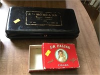 D.o. Mccomb Lockbox And Cigar Box
