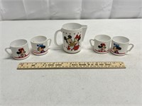 Disney Mickey & Minnie Mouse Pitcher & Cup Set Mad