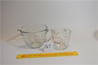 Two Glass Measuring Cups, One 4 cup Pampered