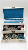 Vintage Jewelry Box (Jewelry Included)