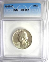 1959-D Quarter ICG MS66+ LISTS $160