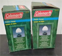(2) Coleman Table Lamps