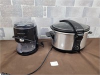 Crock pot, snow cone mixer