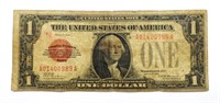 1928 $1 RED SEAL U.S. NOTE - RARE