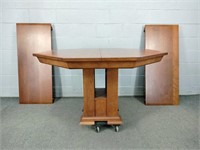 Beautiful Solid Cherry Dining Table W 2 Leaves