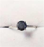Certfied10K  Black Diamond(0.87ct) Ring