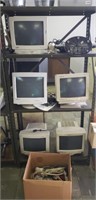 (6) COMPUTER MONITORS W/ CABLES