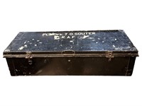 English Metal Officer's Trunk, RAF Issued