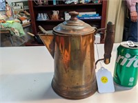 Antique Rochester Stamping Works Copper Teapot