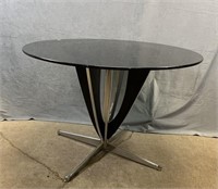 Round Glass Retro Table
